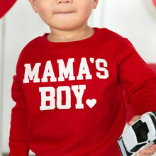 Load image into Gallery viewer, Mama's Boy Valentine's Day Sweatshirt - Kids Crewneck: 2T