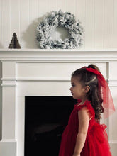 Load image into Gallery viewer, Chloe Red Flutter Sleeve Dress