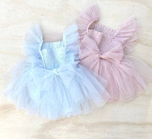 Load image into Gallery viewer, Lotus Dusty Pink Ruffle Romper