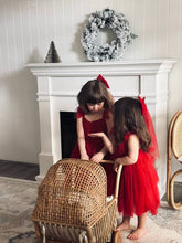 Load image into Gallery viewer, Chloe Red Flutter Sleeve Dress