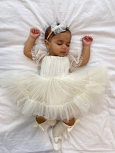 Load image into Gallery viewer, Charlotte Ivory Puff Sleeve Romper