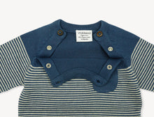 Load image into Gallery viewer, Milan Baby Raglan Pullover Top Sweater Knit (Organic Cotton): Earth Brown Heather