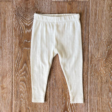 Load image into Gallery viewer, Pointelle Knit Baby Leggings Pants (Organic Cotton): Natural