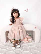 Load image into Gallery viewer, Lotus Dusty Pink Ruffle Romper