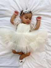 Load image into Gallery viewer, Charlotte Ivory Puff Sleeve Romper