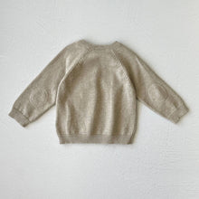 Load image into Gallery viewer, Milan Baby Raglan Pullover Top Sweater Knit (Organic Cotton): Earth Brown Heather