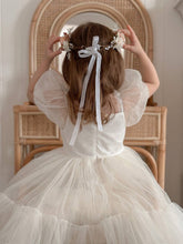 Load image into Gallery viewer, Charlotte Puff Sleeve Ivory Dress