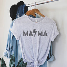 Load image into Gallery viewer, Rockin Mama Graphic T-Shirt- DUSTY BLUE