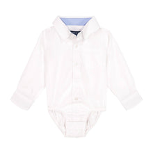 Load image into Gallery viewer, Boy White Poplin Button-down - Infant to Toddler