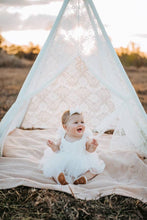 Load image into Gallery viewer, Chloe White Flutter Sleeve Romper