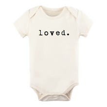Load image into Gallery viewer, Loved - Short Sleeve GOTS Organic Cotton Bodysuit