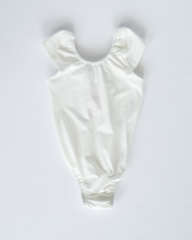 Load image into Gallery viewer, Maggie Cap Sleeve Leotard - White