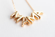 Load image into Gallery viewer, MAMA Dainty Gold Necklace
