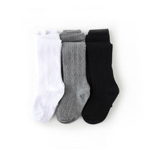 Load image into Gallery viewer, Cable Knit Tights- White