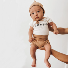 Load image into Gallery viewer, Loved - Short Sleeve GOTS Organic Cotton Bodysuit