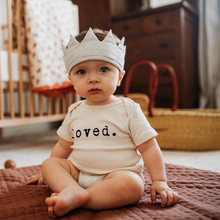 Load image into Gallery viewer, Loved - Short Sleeve GOTS Organic Cotton Bodysuit