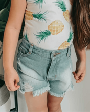 Load image into Gallery viewer, Delphie Denim Shorts - Light Blue Jean