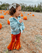 Load image into Gallery viewer, Lina Pleated Velour Bell Bottoms - Camel