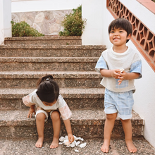 Load image into Gallery viewer, Close-Me Shorts Recycled & Organic Cotton Blue Checkers