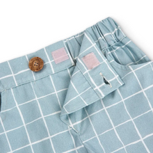 Load image into Gallery viewer, Close-Me Shorts Recycled & Organic Cotton Blue Checkers