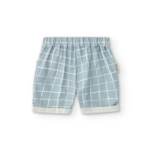 Load image into Gallery viewer, Close-Me Shorts Recycled & Organic Cotton Blue Checkers
