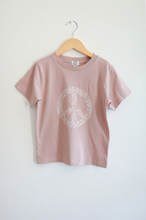 Load image into Gallery viewer, Peace Floral Kid's Tee - Mauve