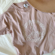 Load image into Gallery viewer, Peace Floral Kid's Tee - Mauve