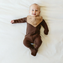 Load image into Gallery viewer, Thermal Viscose Organic Cotton Zipper Jumpsuit - Saddle