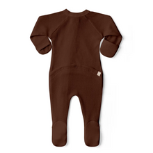 Load image into Gallery viewer, Thermal Viscose Organic Cotton Zipper Jumpsuit - Saddle