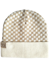 Load image into Gallery viewer, Check Yourself Reversible Beanz - Beige