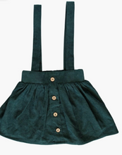 Load image into Gallery viewer, Fallon Corduroy Suspender Skirt - Feelin' Pine