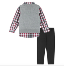 Load image into Gallery viewer, Boys Holiday Sweater Vest and Pants Set