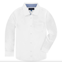 Load image into Gallery viewer, Boy White Poplin Button-down - Infant to Toddler