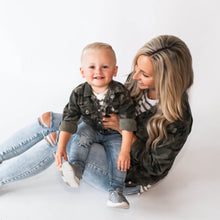 Load image into Gallery viewer, Camo Denim Jacket for Adult