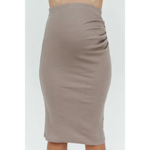 Load image into Gallery viewer, Ribbed Structured Maternity Skirt