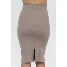 Load image into Gallery viewer, Ribbed Structured Maternity Skirt