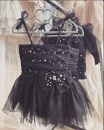 Load image into Gallery viewer, Stardust Bow Dress- Black