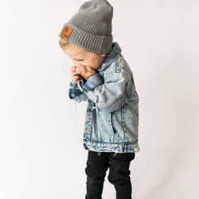 Load image into Gallery viewer, MINI Distressed Denim Jacket Little and loved
