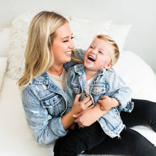 Load image into Gallery viewer, Distressed Denim Jacket for Adult