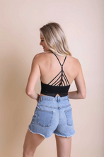 Load image into Gallery viewer, High Neck Crochet Lace Trim Bralette
