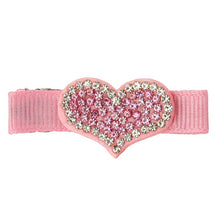 Load image into Gallery viewer, Rhinestone Heart Clip: Red
