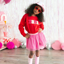 Load image into Gallery viewer, XOXO Patch Valentine&#39;s Day Sweatshirt -Kid&#39;s Valentine&#39;s Day

