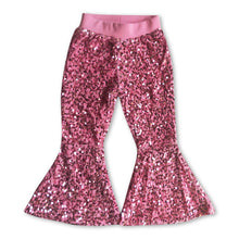 Load image into Gallery viewer, Sequin Bell Bottom Pants

