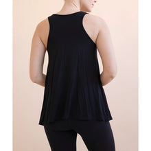 Load image into Gallery viewer, Bamboo Doubled Layered Tank - Black
