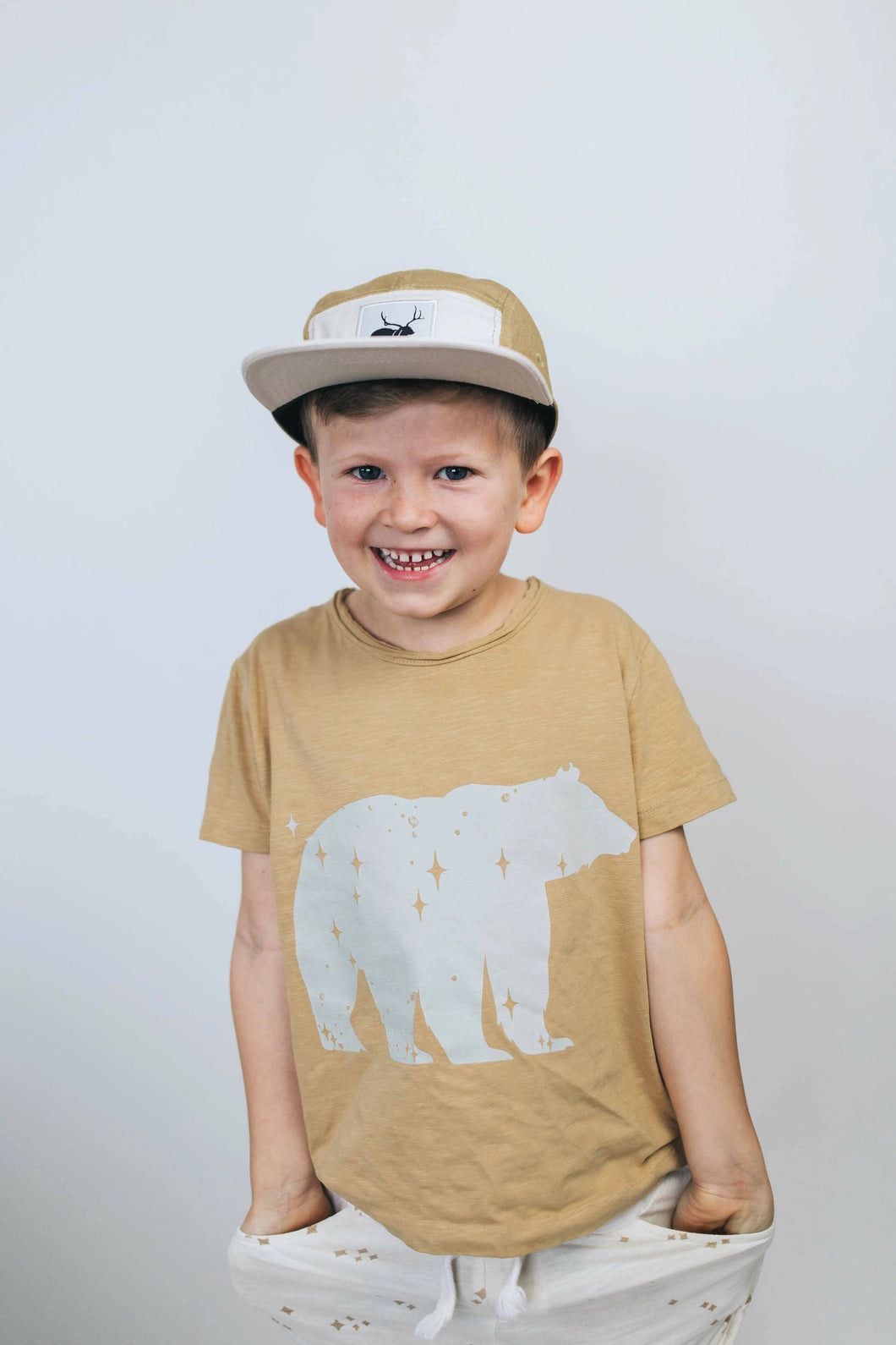 Organic Cotton T-Shirt - Golden Star Bear