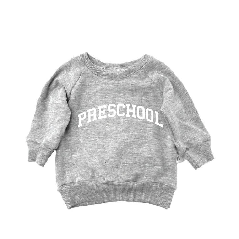 Grey Preschool Sweatshirt/White