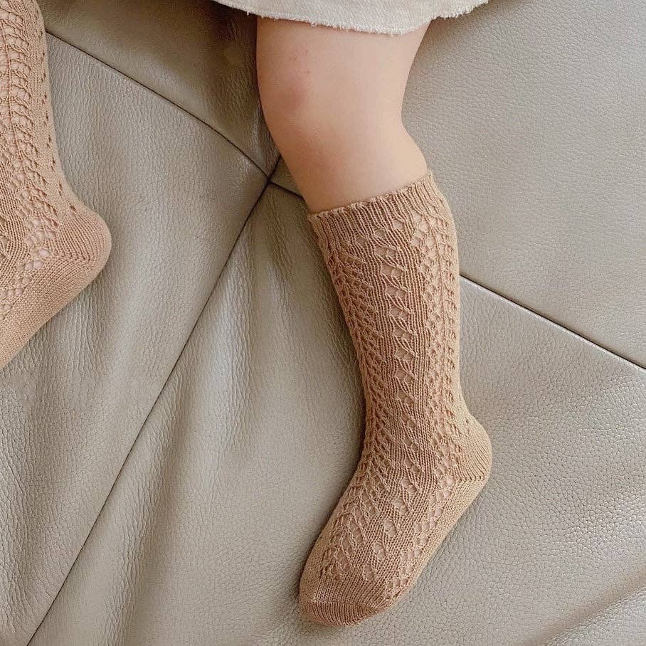 Crochet Knee Socks - Hazel