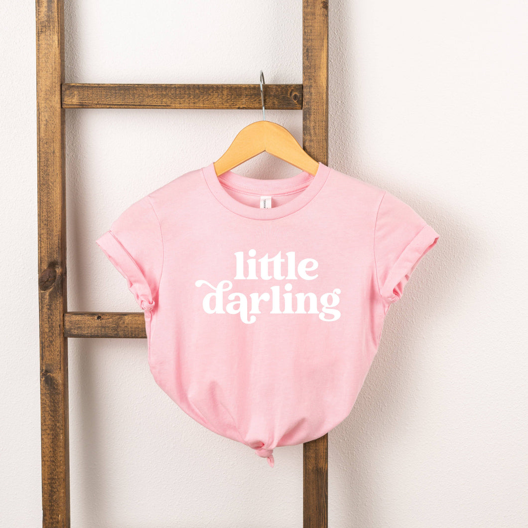 Little Darling | Little Girl |Toddler Short Sleeve Crew Neck