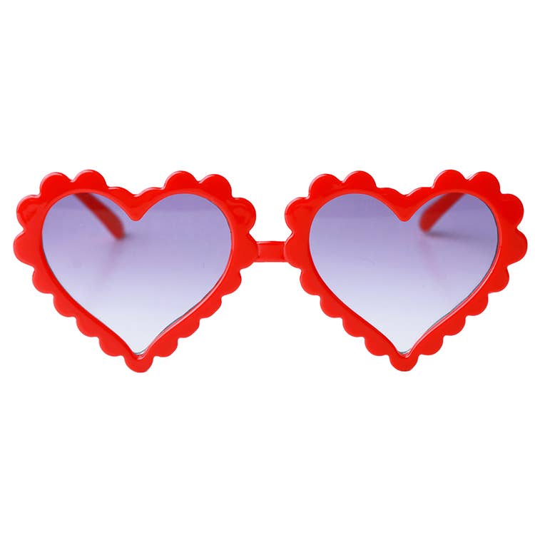Heart Sunglasses: Red