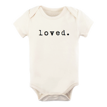 Load image into Gallery viewer, Loved - Short Sleeve GOTS Organic Cotton Bodysuit
